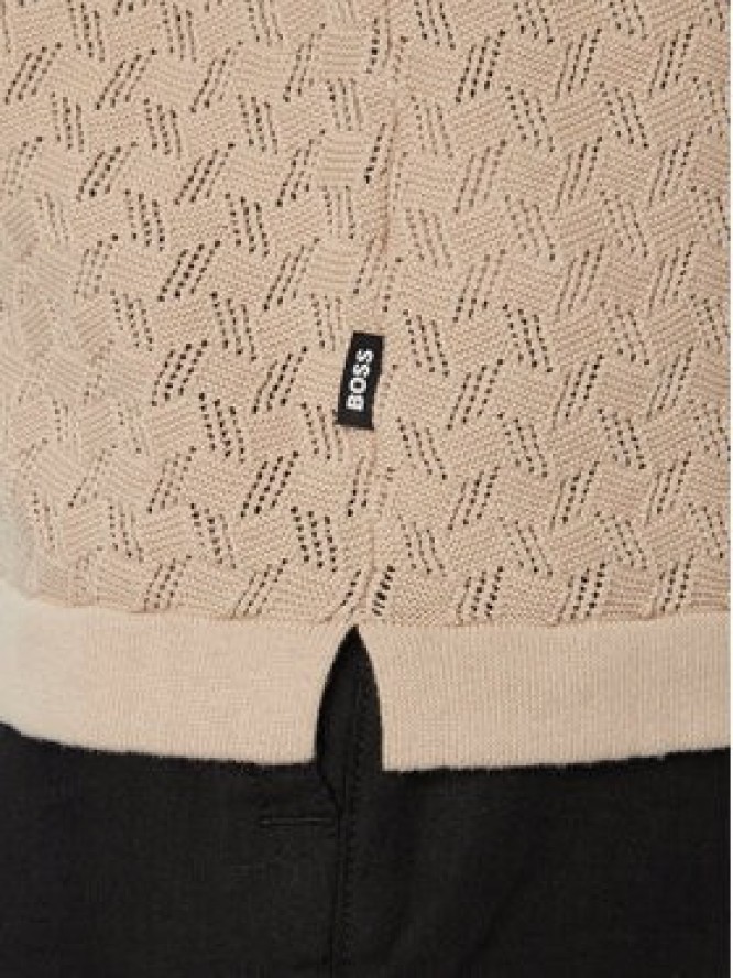 BOSS Koszula H-Nappo 50560494 Beżowy Regular Fit