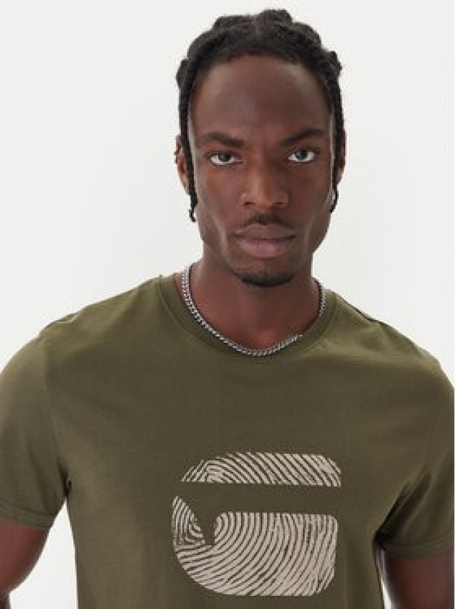 G-Star Raw T-Shirt Finger Print Burger D26041-C506 Biały Regular Fit