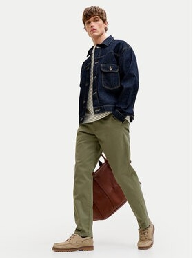 Jack & Jones Chinosy Kane 12268490 Zielony Regular Fit