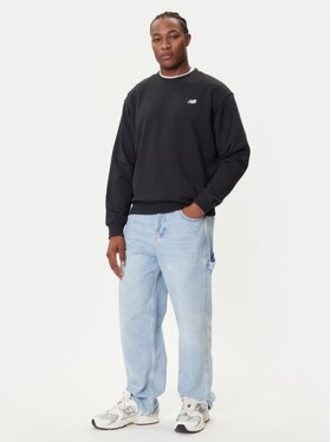 New Balance Bluza Small Logo MT41507 Czarny Relaxed Fit
