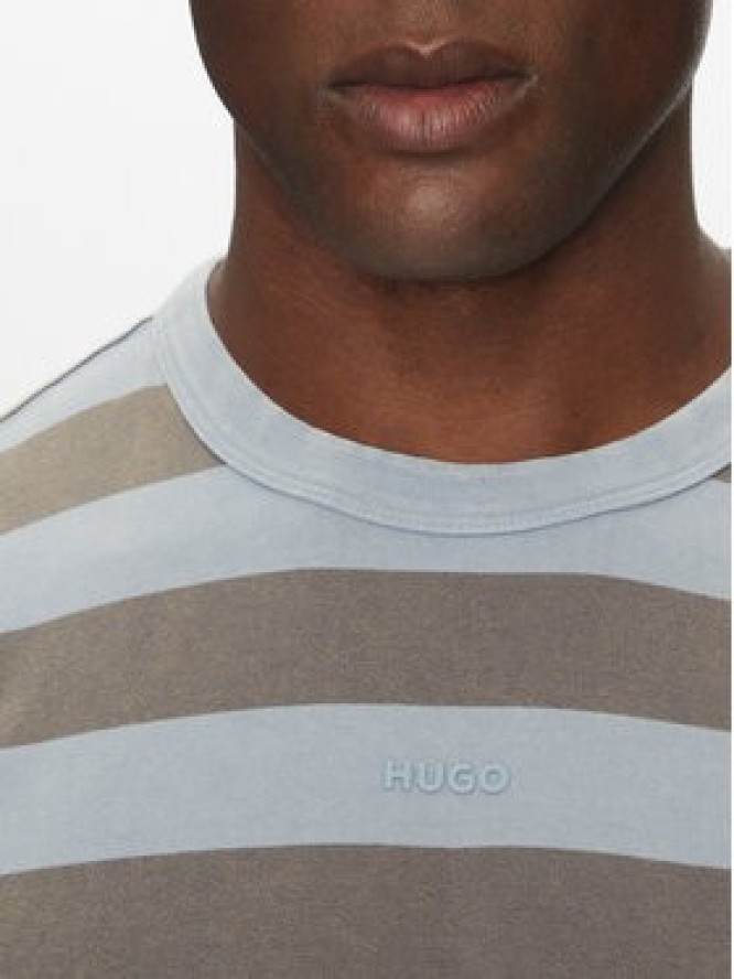 HUGO T-Shirt Dockoe 50535283 Błękitny Relaxed Fit