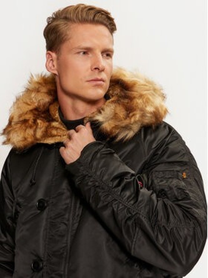 Alpha Industries Kurtka zimowa 103141 Czarny Regular Fit