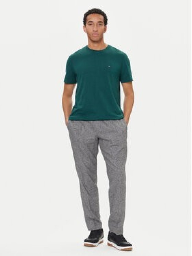 Tommy Hilfiger T-Shirt Ess Seasonal MW0MW39995 Zielony Regular Fit