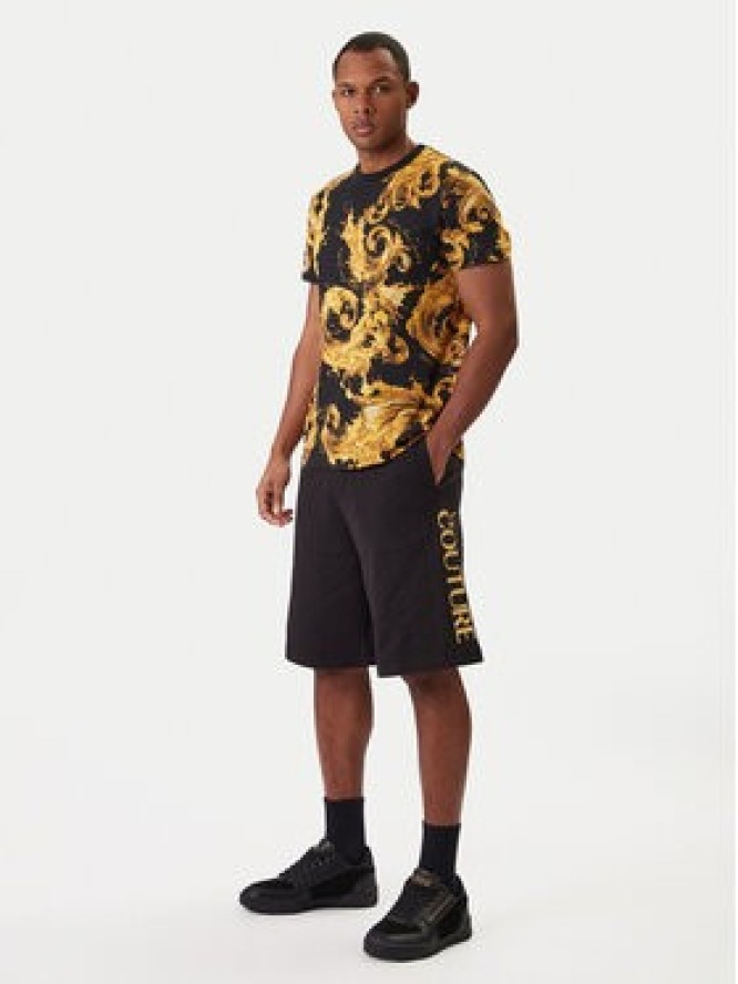 Versace Jeans Couture T-Shirt 80GAH6S0 JS543 Czarny Regular Fit