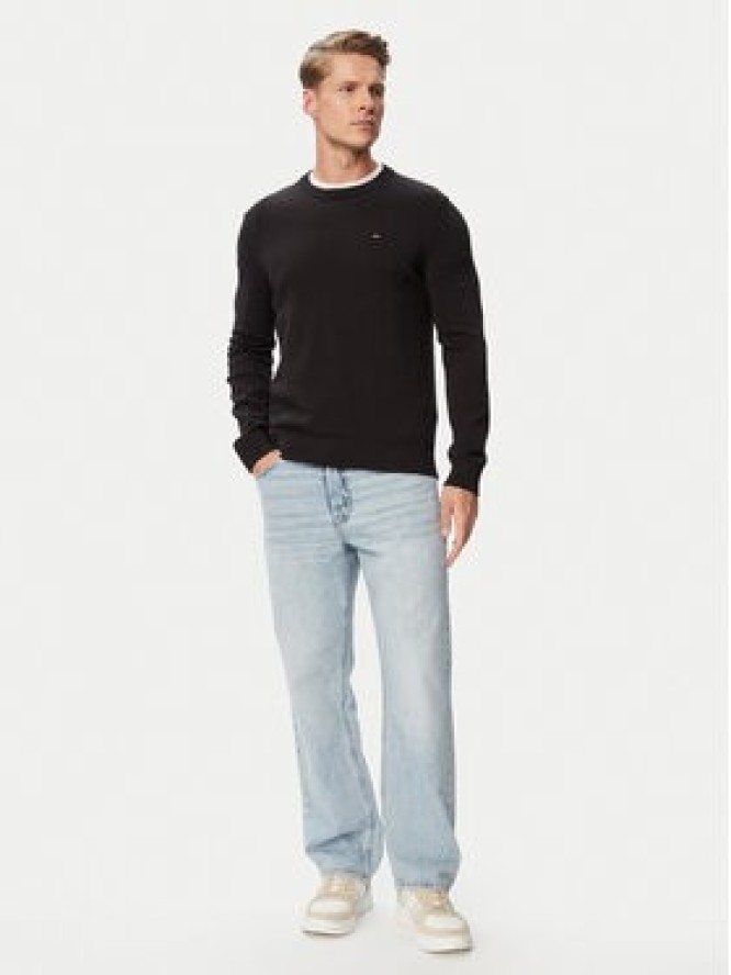 Tommy Jeans Sweter Essential DM0DM22853 Czarny Slim Fit