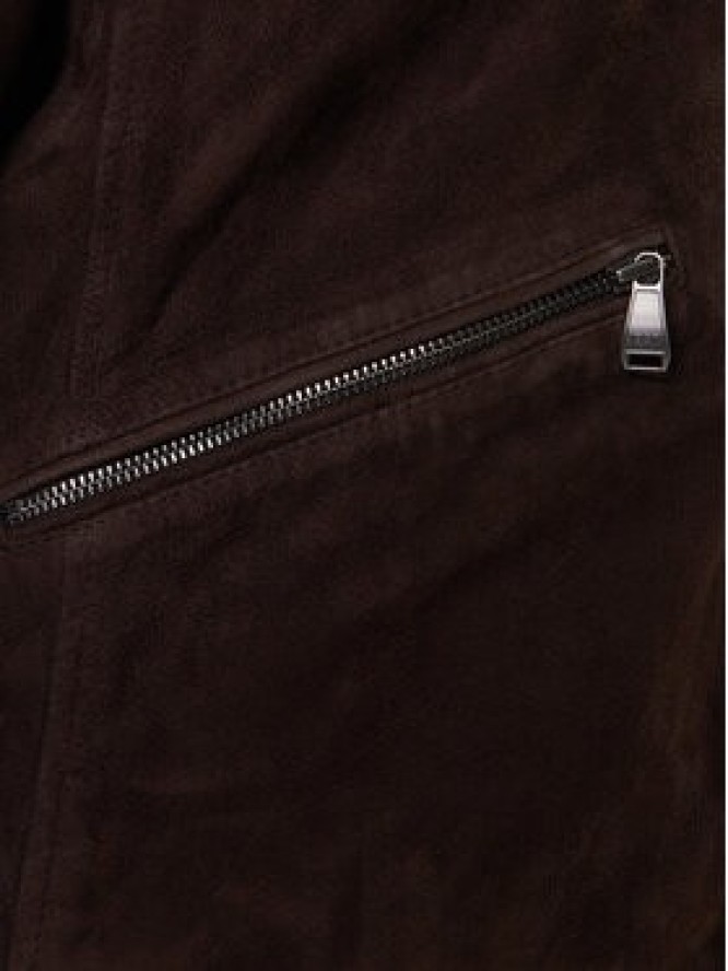 JOOP! Jeans Kurtka skórzana Byer 2620066 Brązowy Regular Fit