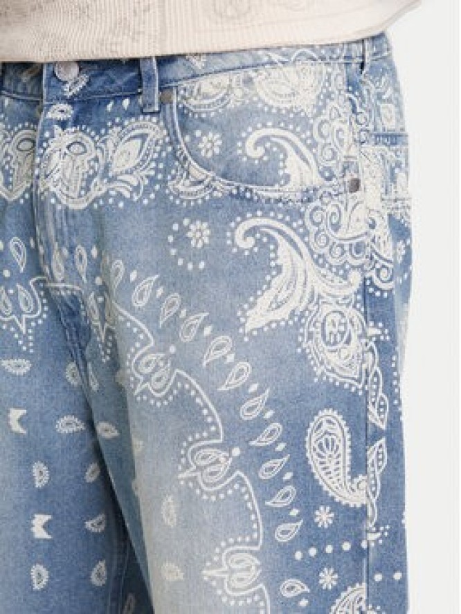 Karl Kani Szorty jeansowe Paisley PD00005502 Niebieski Regular Fit