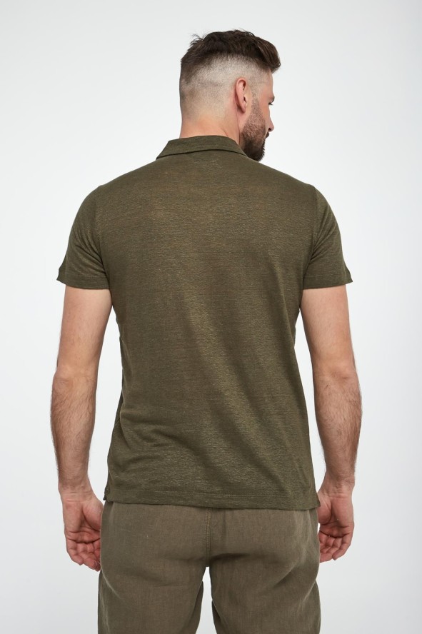 Polo męskie lniane AERONAUTICA MILITARE