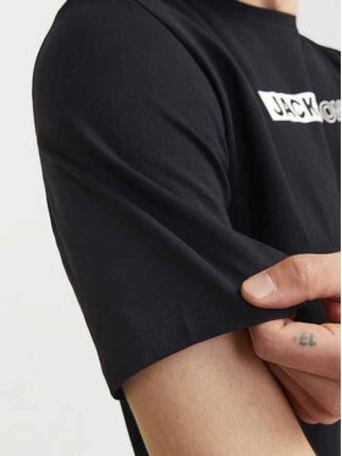 Jack & Jones T-Shirt Corp 12233999 Czarny Standard Fit