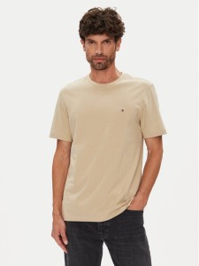 Tommy Hilfiger T-Shirt Ess Seasonal MW0MW39995 Beżowy Regular Fit