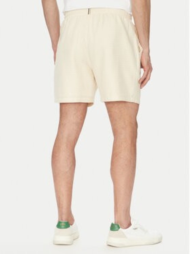 BOSS Szorty materiałowe 50540134 Écru Regular Fit