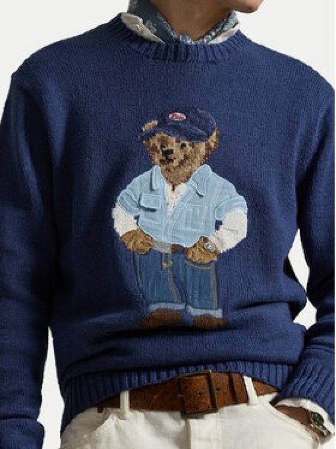 Polo Ralph Lauren Sweter 710A13002001 Niebieski Regular Fit