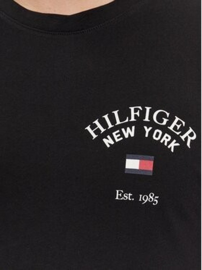 Tommy Hilfiger Longsleeve Arch Varsity MW0MW34252 Czarny Regular Fit