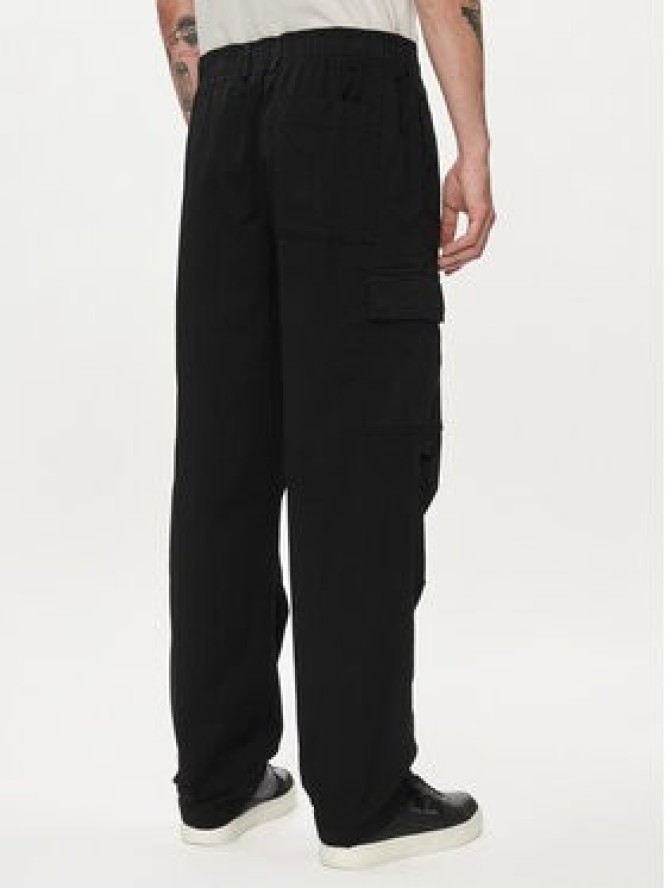 Calvin Klein Jeans Spodnie materiałowe J30J325116 Czarny Straight Fit