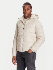 Guess Kurtka zimowa M5BL0B W2322 Écru Relaxed Fit