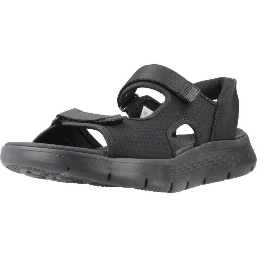 Sandały SKECHERS SLIP-INS GO WALK FLEX Czarny