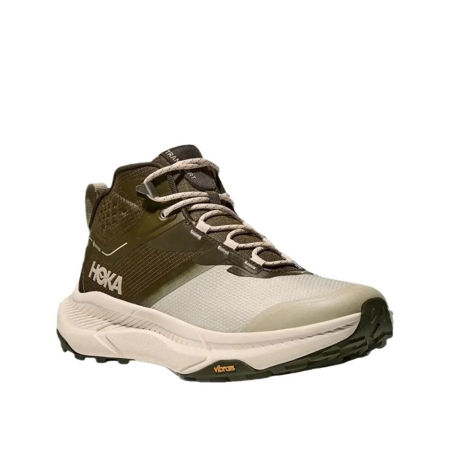 Buty turystyczne Hoka Transport Hike GTX Zielono-Beżowe