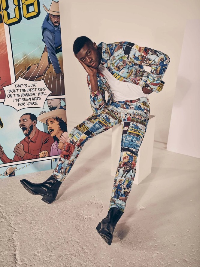 WRANGLER 13MWZ MĘSKIE SPODNIE JEANSOWE COMIC BOOK W13ZBC18M 112325285