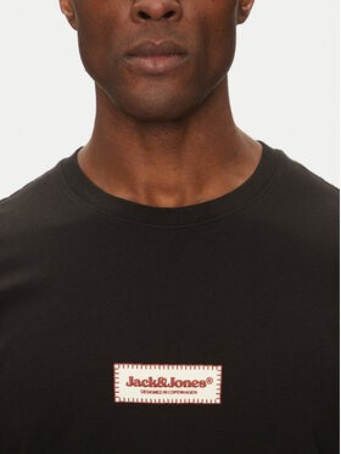 Jack & Jones T-Shirt Split 12273182 Czarny Regular Fit