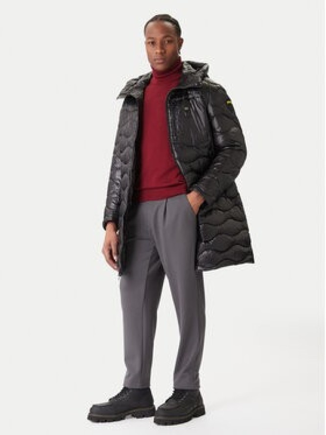 Blauer Kurtka puchowa Impermeabile 25WBLUK03068 Czarny Regular Fit