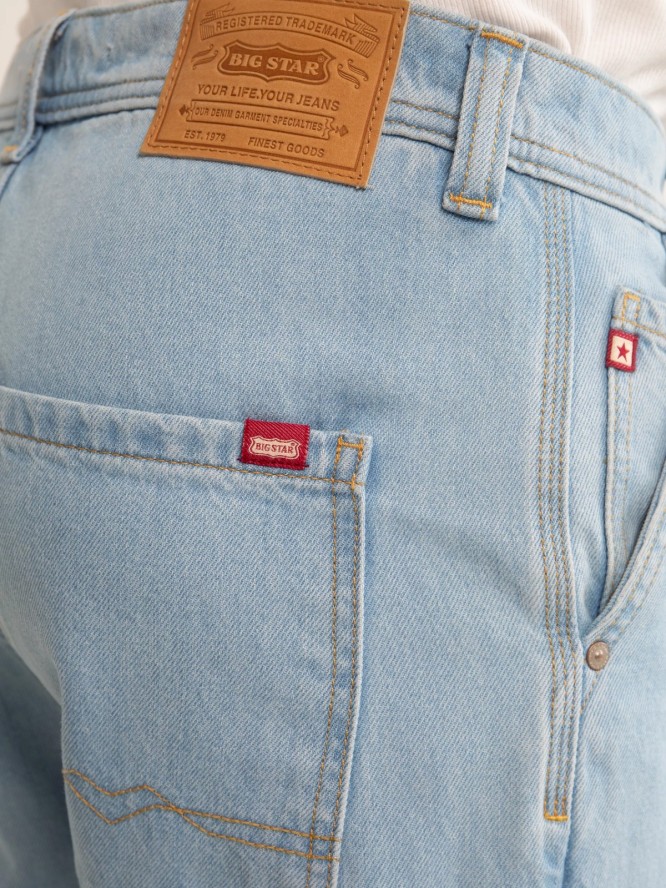 Jeansy męskie z prostą nogawką z kolekcji Authentic jasnoniebieskie Workwear Trousers 253