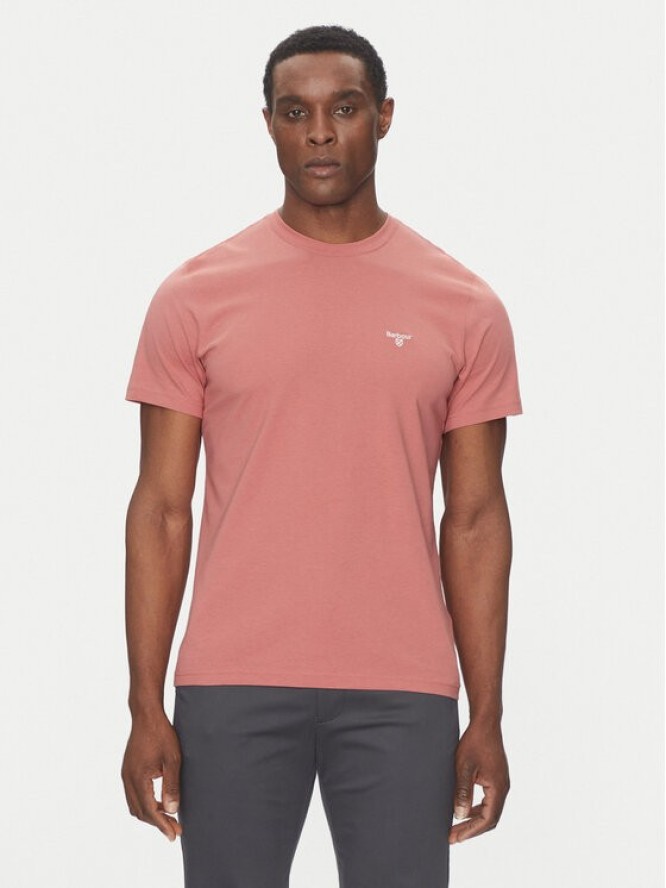 Barbour T-Shirt Essential Sports MTS0331PI55 Różowy Tailored Fit
