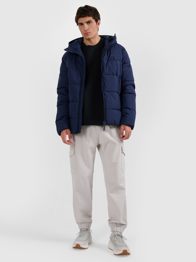 4F Kurtka puchowa z wypełnieniem syntetycznym męska - granatowa L