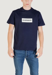 Koszulka crop top Mężczyzna NAPAPIJRI S-BOX LOGO SS