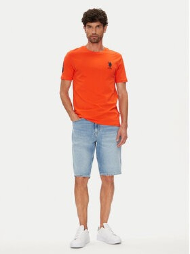 U.S. Polo Assn. T-Shirt MUP3311 Pomarańczowy Slim Fit
