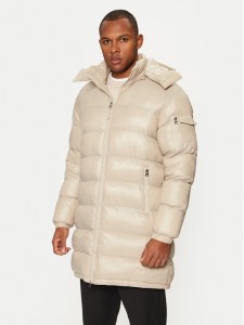 Brave Soul Kurtka zimowa MJK-JAREDLONGSTN Beżowy Regular Fit