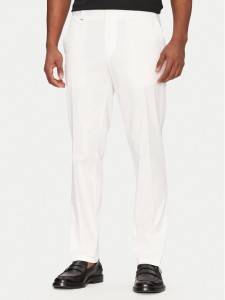 BOSS Spodnie garniturowe C-Genius 50539970 Biały Slim Fit