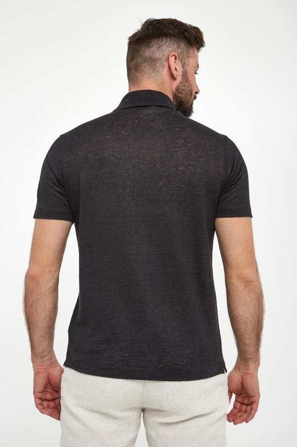 Polo męskie lniane PAUL&SHARK