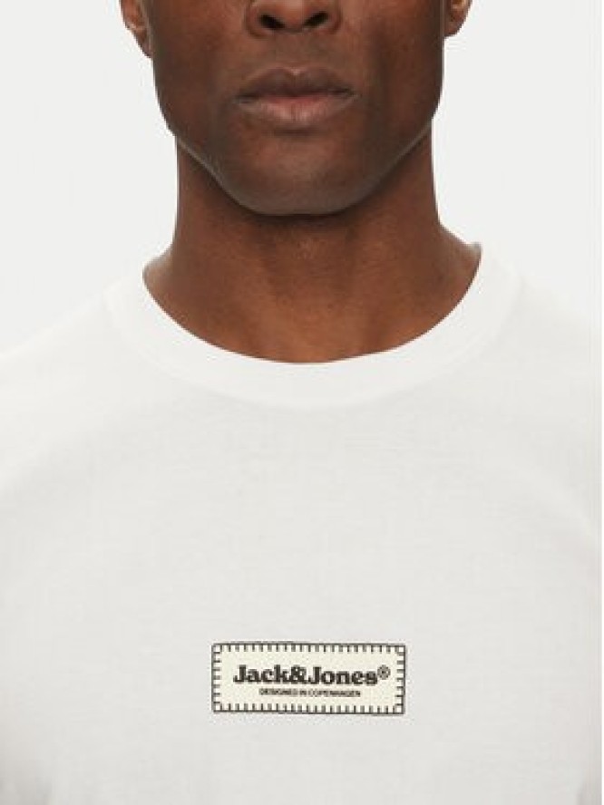 Jack & Jones T-Shirt Split 12273182 Biały Regular Fit