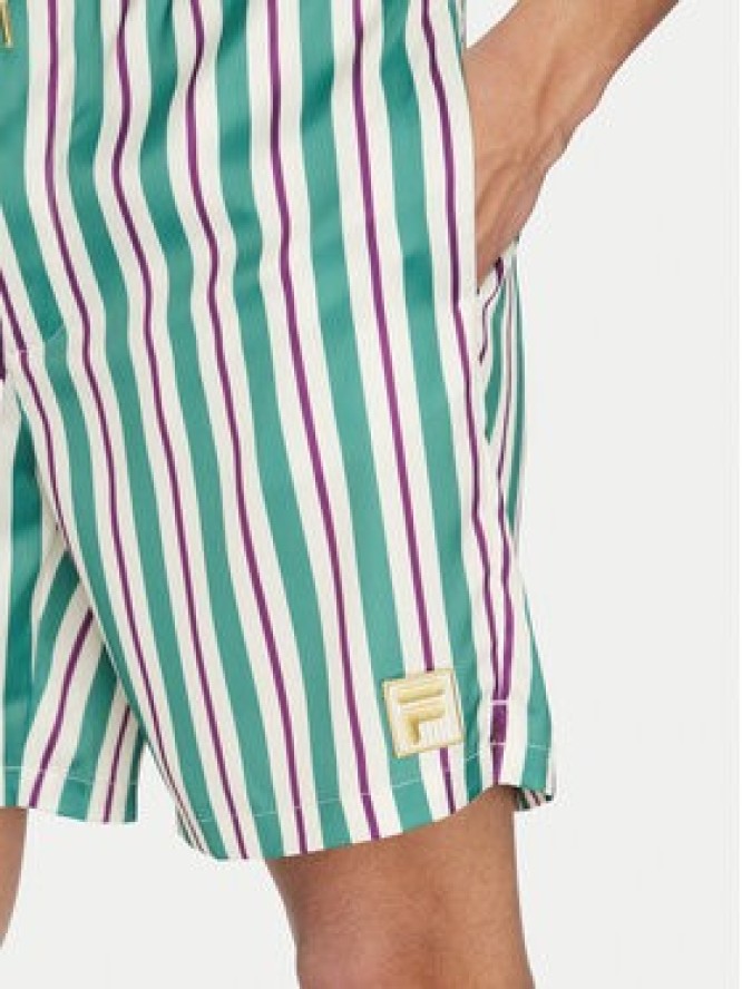 Fila Szorty sportowe Lastro FAM0925 Zielony Regular Fit