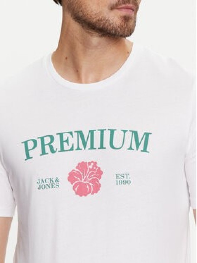 Jack & Jones T-Shirt Jprblaalfie 12259673 Biały Regular Fit