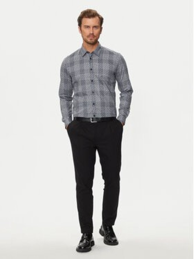 Boss Koszula Liam 50521641 Szary Regular Fit