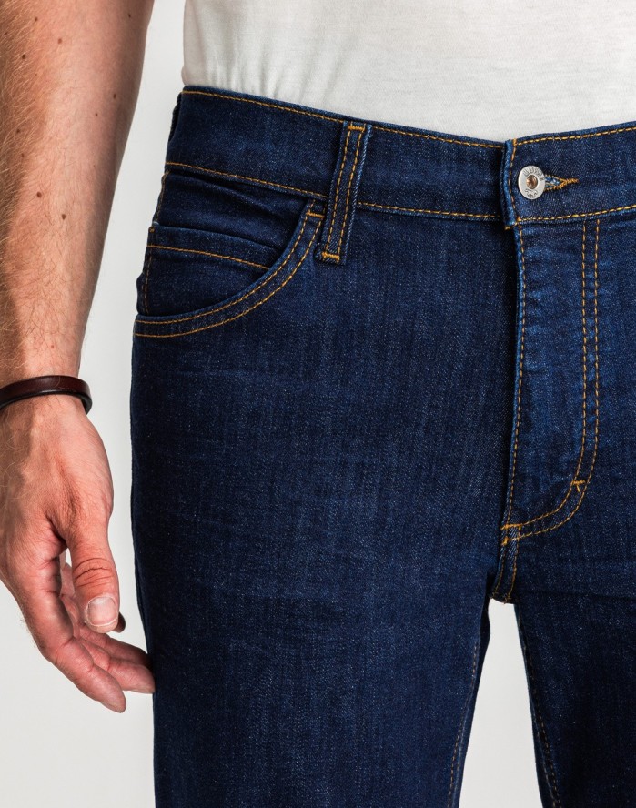 Męskie Spodnie Jeansowe Mustang Style Tramper Straight Denim Blue 1017121 5000 901