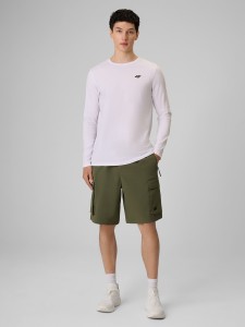 4F Spodenki casual cargo męskie - khaki M