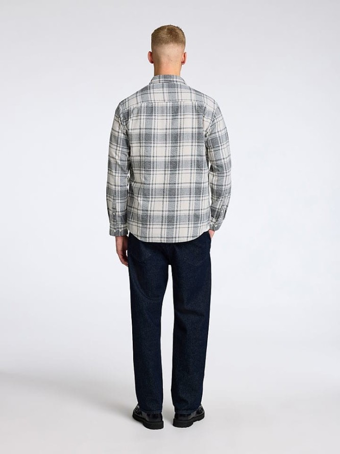 SELECTED HOMME Koszula w kolorze szaro-białym rozmiar: M