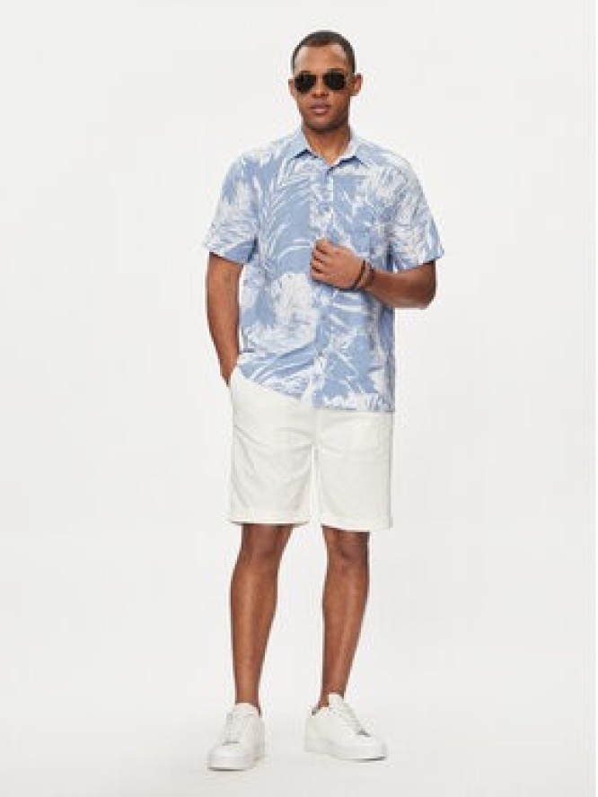 Guess Szorty materiałowe Noah M4GD14 WG3QA Écru Slim Fit