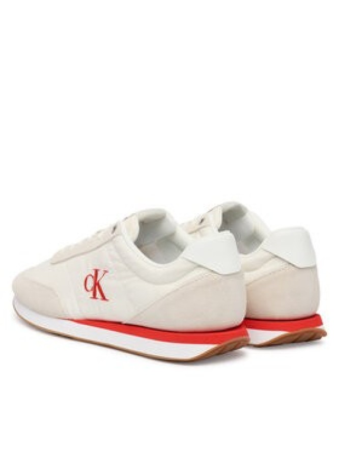 Calvin Klein Jeans Sneakersy Retro Runner Ess Mix Mat YM0YM01361 Beżowy