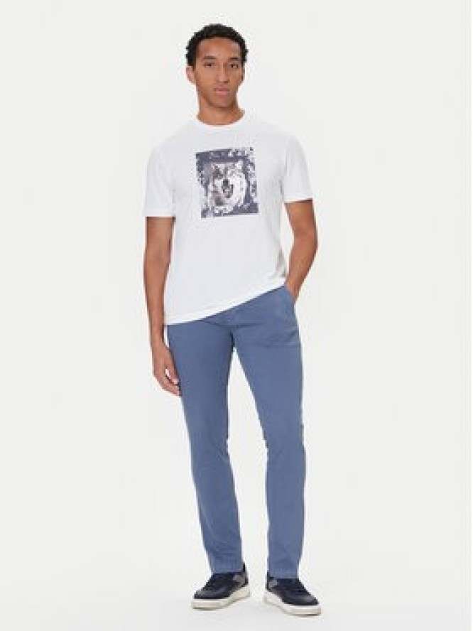 BOSS Chinosy 50547865 Niebieski Slim Fit