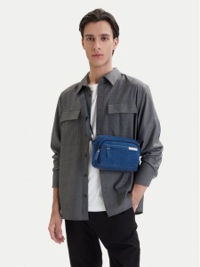 Calvin Klein Saszetka Sleek Denim Utility Camera Bag LV04D3432G Niebieski