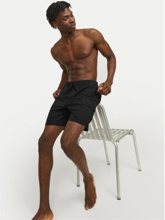 Jack & Jones Szorty kąpielowe Jpstfiji 12257214 Czarny Regular Fit