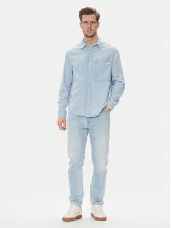 Calvin Klein Jeans Koszula jeansowa J30J327508 Niebieski Regular Fit