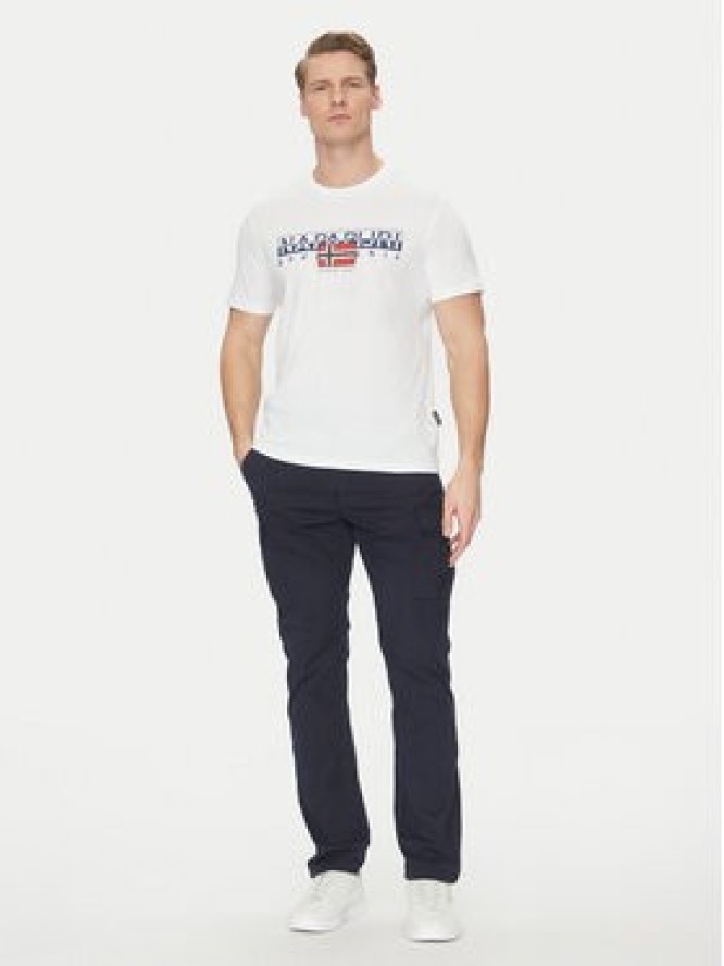 Napapijri T-Shirt S-Aylmer NP0A4HTO Biały Regular Fit