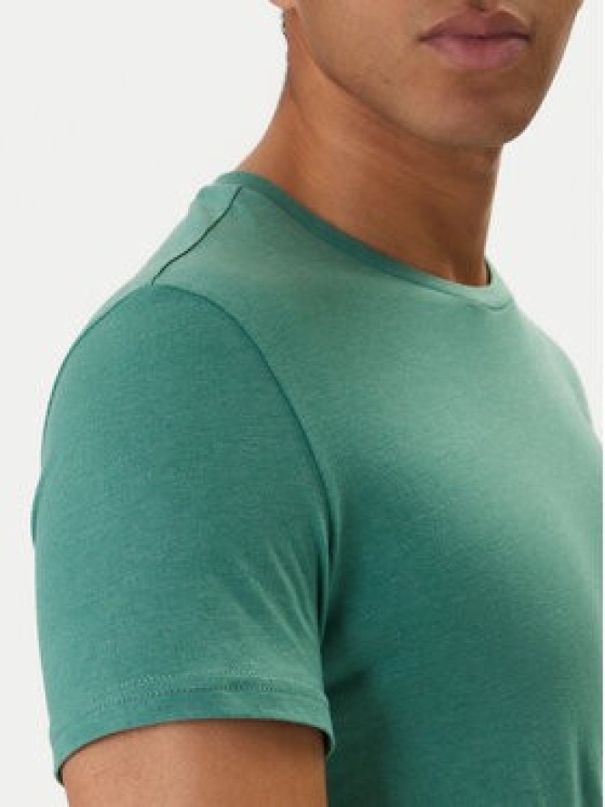 Tommy Jeans T-Shirt DM0DM20363 Zielony Slim Fit