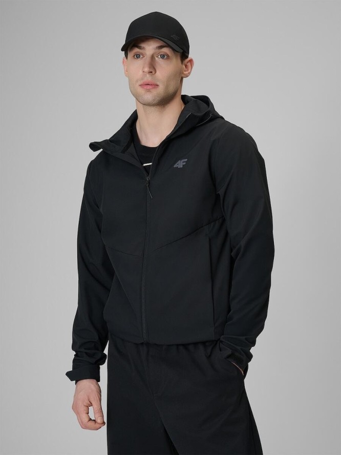 Kurtka softshell wiatroodporna membrana 5000 męska 4F 4FWSS26TSOFM549