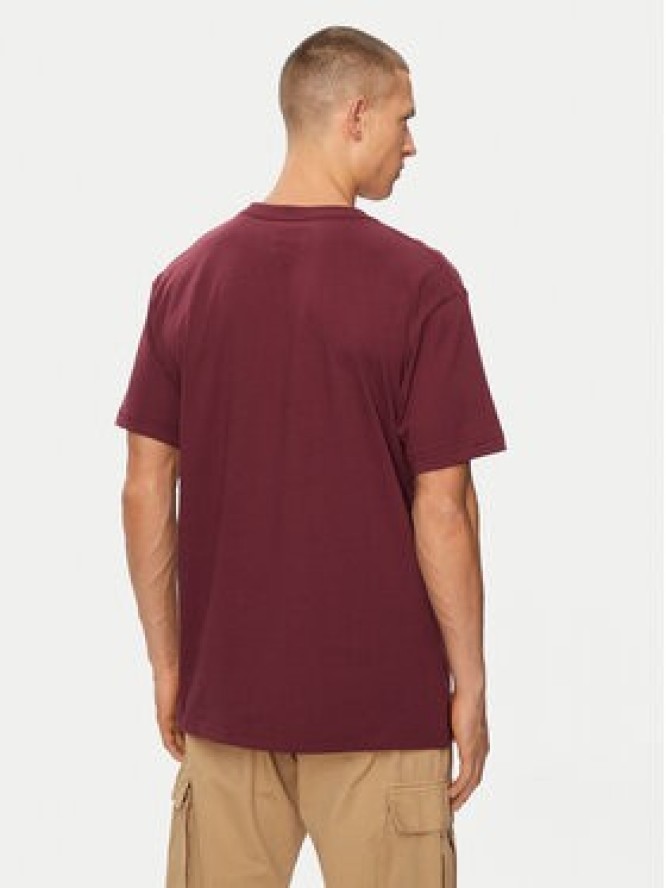 DC Shoes T-Shirt Rebuild Hss ADYZT05337 Bordowy Regular Fit