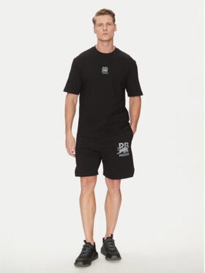 HUGO T-Shirt Deckies_RB 50542766 Czarny Regular Fit